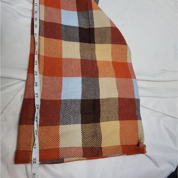 VINTAGE 60s plaid wool wide leg high waist fall trouser pants XS/S - Picture 10 of 11